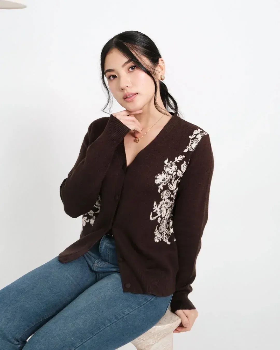 SALERA Aurelle Pattern Cardi